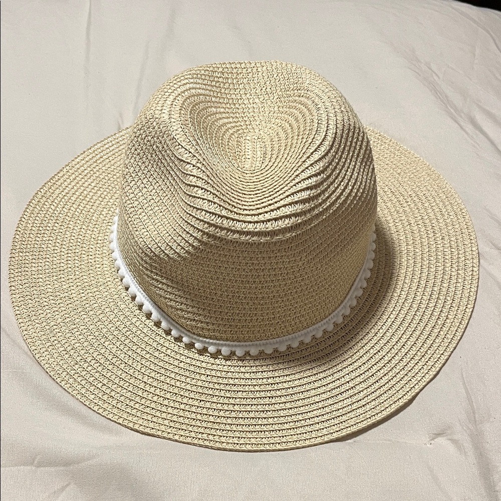 Rachel Roy Sun Hat with White Trim